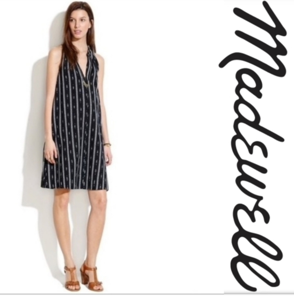 Madewell Ikat Stripe Dress